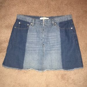two-time jean skirt!